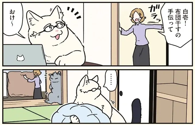 押入れを見たら入らずにはいられない...。猫になった兄と弟／ブラック企業の社員が猫になって人生が変わった話8（3）