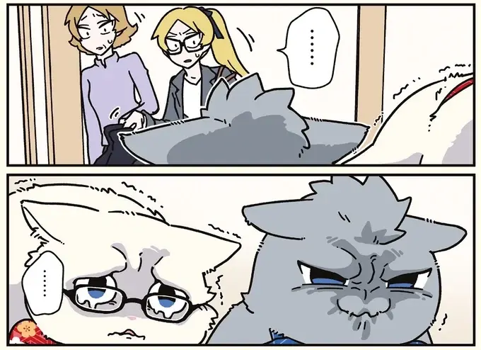 「寂しいの？」自宅に帰る妹を見送る、猫になった兄たち／ブラック企業の社員が猫になって人生が変わった話8（5）