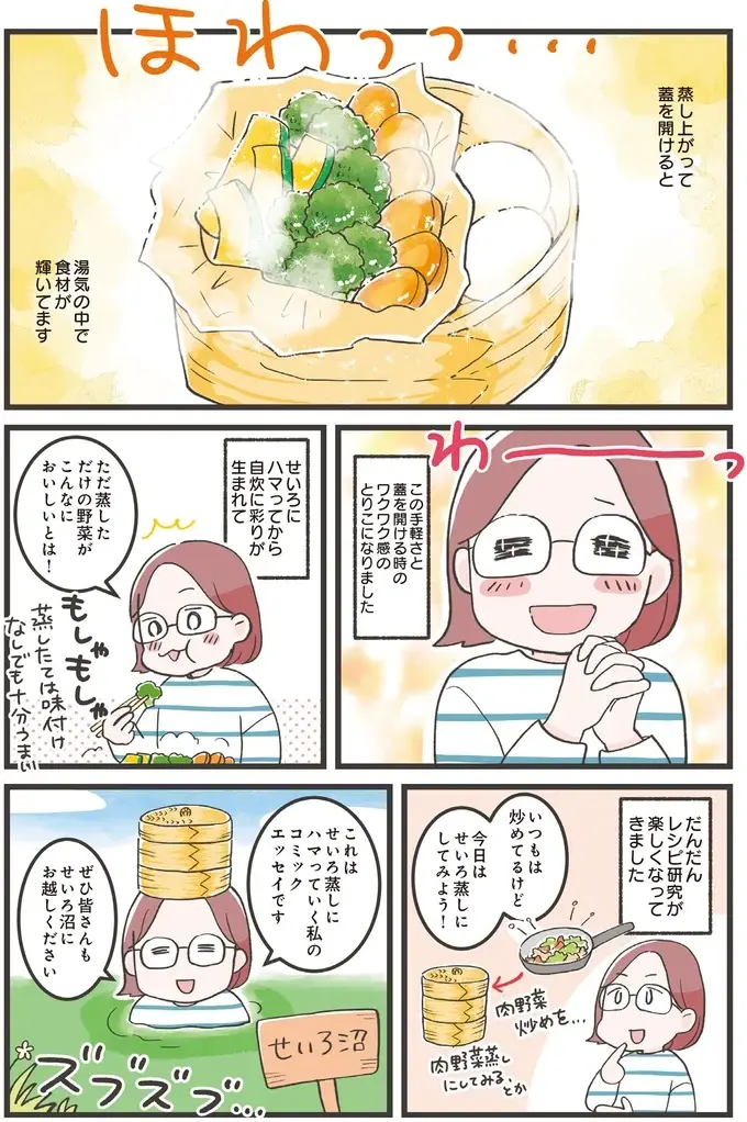 『ズボラ人間、せいろ蒸し生活はじめました！ 並べて待つだけ！ラクうまレシピ』（3）