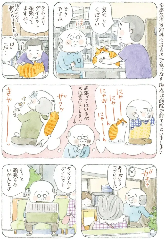 猫も犬も長生きしてほしい...ダイエットが辛いのはペットも飼い主も同じ!?／ねことじいちゃん12（7）