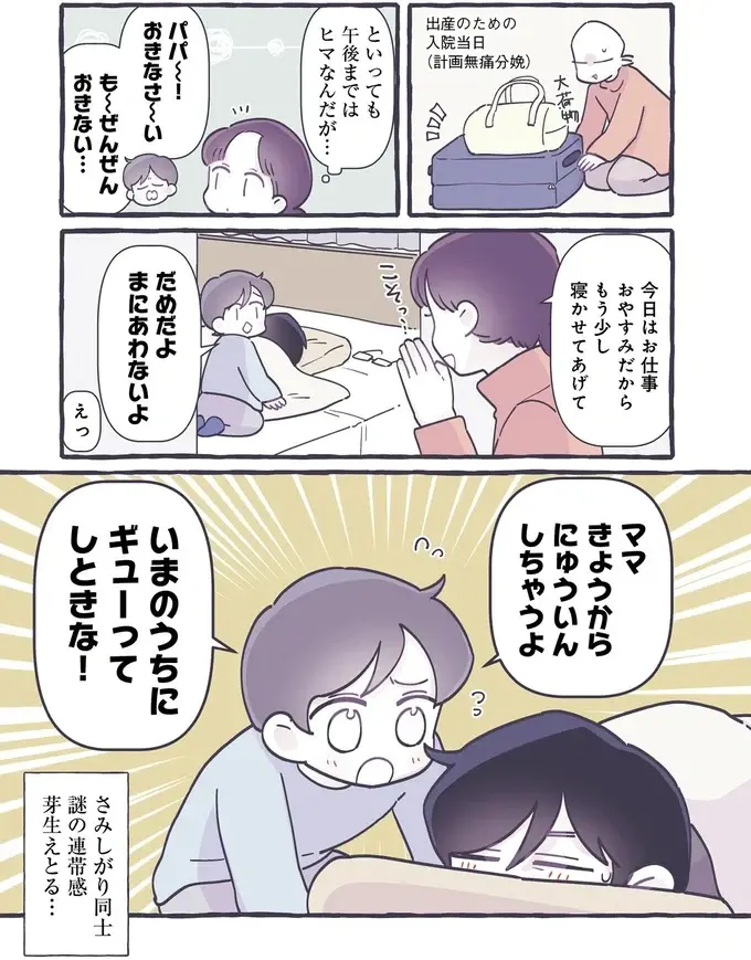 ママは出産直前。寂しがり屋の息子とパパがやっておきたいことは...？／るしこの子育て日記4（3）