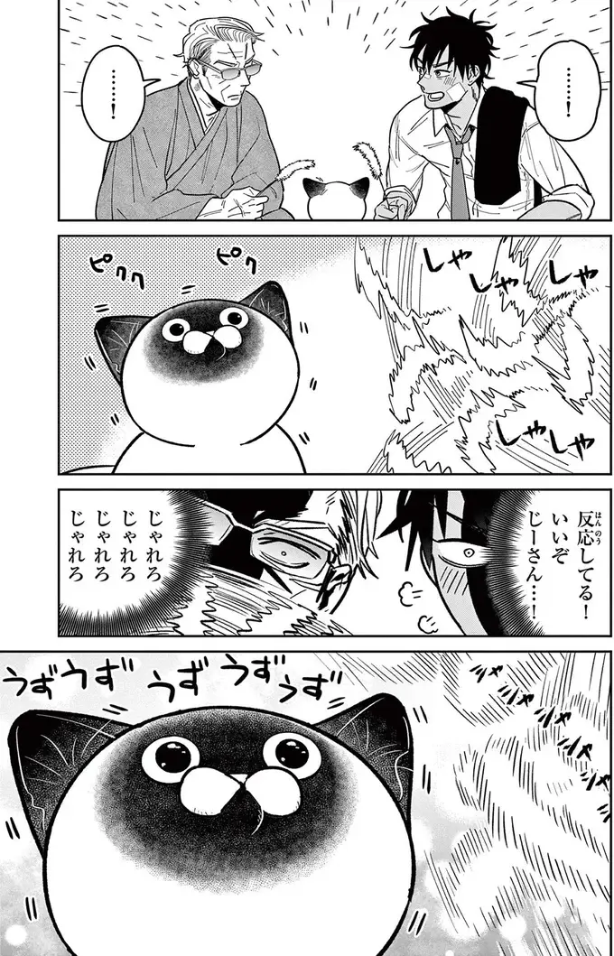 『オヤジとにゃん吉』（100）