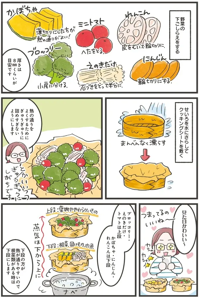 野菜のうまさが衝撃的！ 絶賛ヘビロテ中の「蒸し野菜」／ズボラ人間、せいろ蒸し生活はじめました！（3）