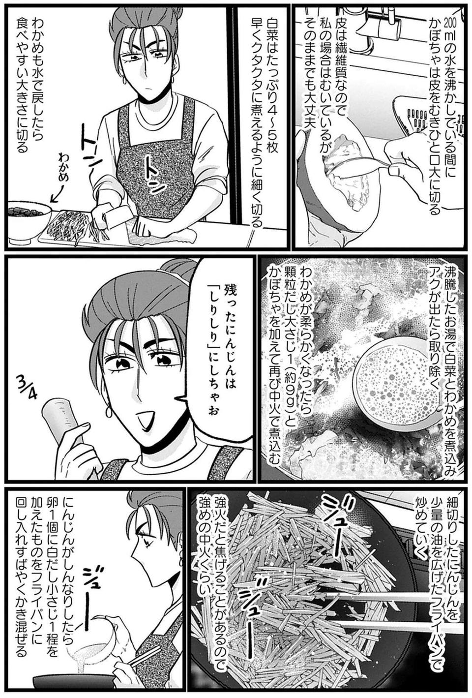 今日はサバ缶を使って炊き込みご飯。余ったにんじんでもう一品！／腸はなくとも食欲はある！（4）