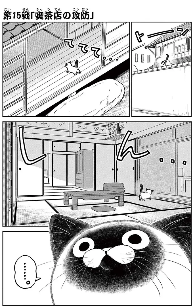 猫にすっかりハマってしまった...。読書に集中したくて喫茶店に来たけれど／オヤジとにゃん吉（2）