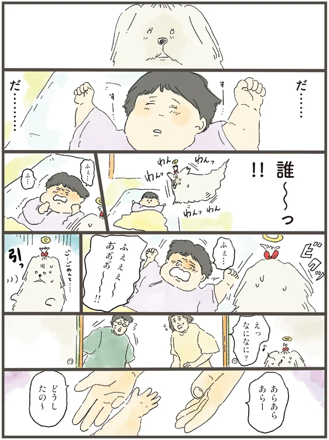 「え、誰？」天国にいる犬が、1日だけ飼い主夫婦の元へ。そこで見たものは...！／天国での暮らしはどうですか（6）