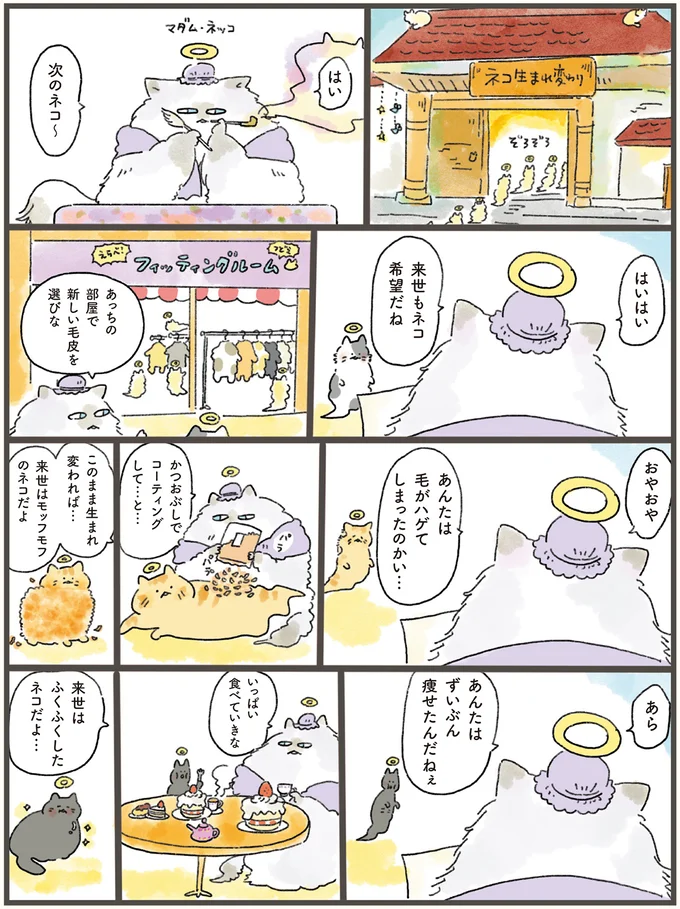 来世はネコ希望の人間。徳を積んでいたからもらえたチャームポイントは...これ？／天国での暮らしはどうですか（2）
