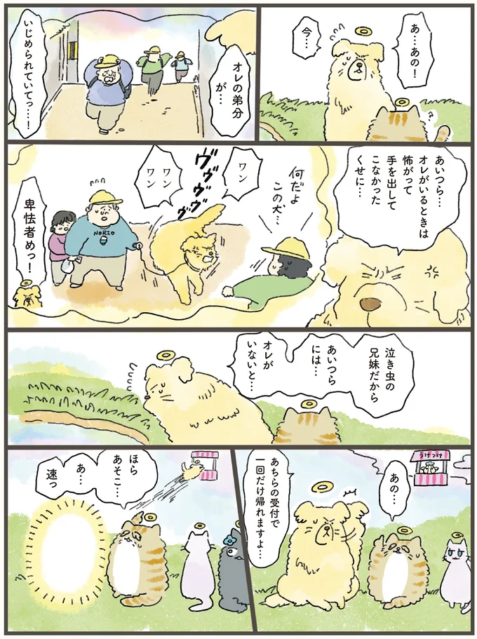 「オレが守ってやらんと！」天国から泣き虫兄妹を見守る大型犬。その後に...／天国での暮らしはどうですか（3）