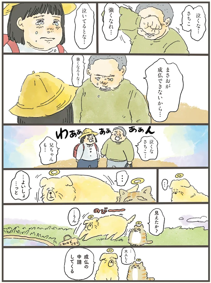 「オレが守ってやらんと！」天国から泣き虫兄妹を見守る大型犬。その後に...／天国での暮らしはどうですか（9）