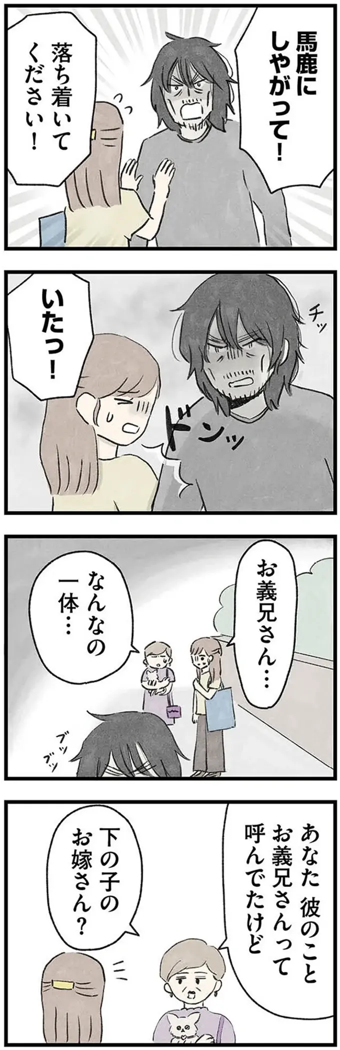 「よくあんな得体の知れない家に嫁いだわね」義兄と言い合いをしていた女性。その「真意」は...／隠された家族（6）