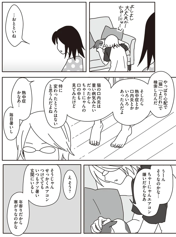 15歳の愛猫の元気がなくて心配でたまらない。熱中症？夏バテ？／世界一幸せな飼い主にしてくれた猫（3）