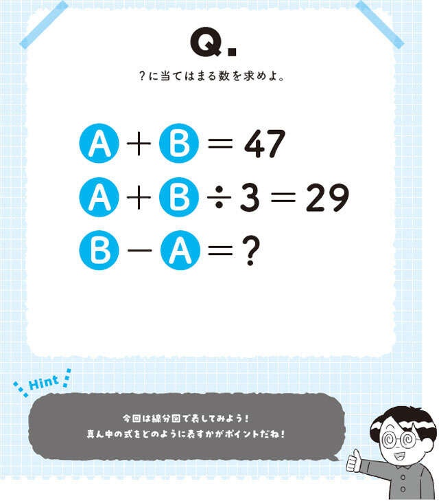 【大人の脳活】数式だけでゴリゴリ解くのはNG。小学生がやってのける、驚きの思考法（2）