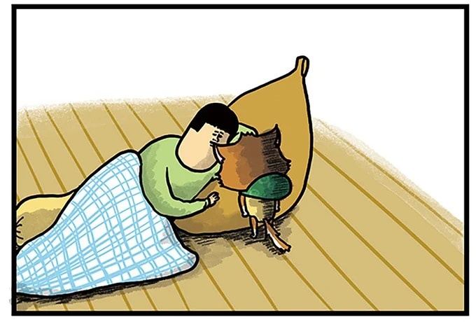 飼い主と犬の「心が通じ合った瞬間」。いや、これは嬉しくない…！／まめきちまめこニートの日常 こまちとタビ2（画像39/164枚目）