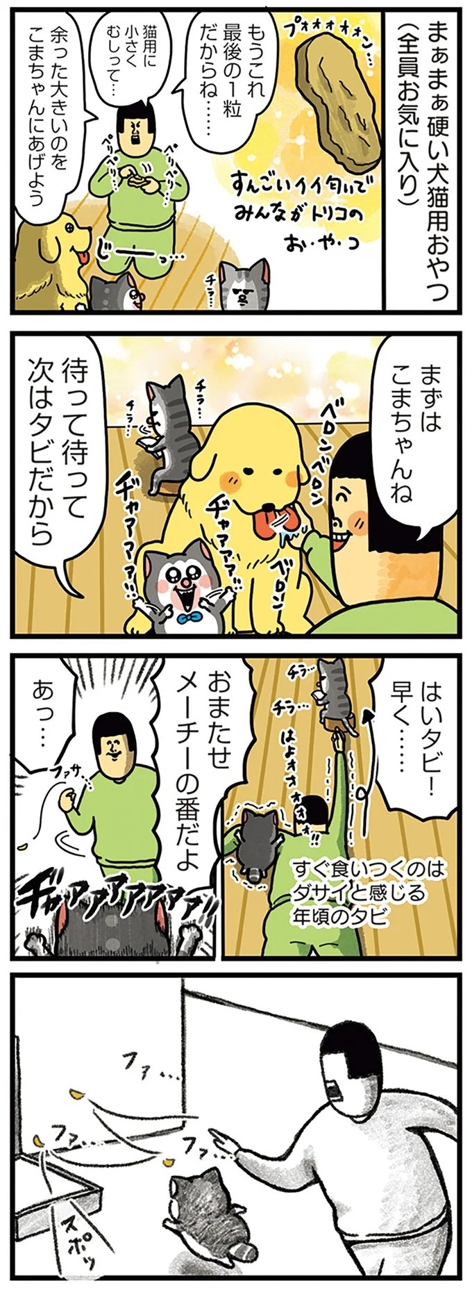 飼い主と犬の「心が通じ合った瞬間」。いや、これは嬉しくない…！／まめきちまめこニートの日常 こまちとタビ2（画像152/164枚目）