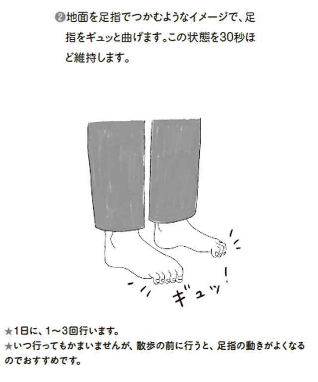   イラスト／古谷充子『ボケない散歩』より