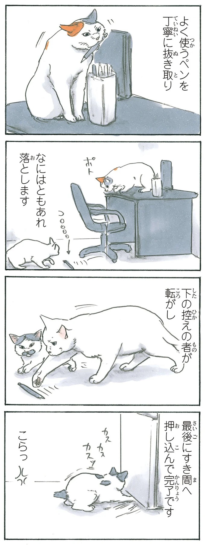 保護された子猫はすっかり家になじみました。先住猫からも可愛がられている…？／拾い猫のモチャ6（画像47/119枚目）