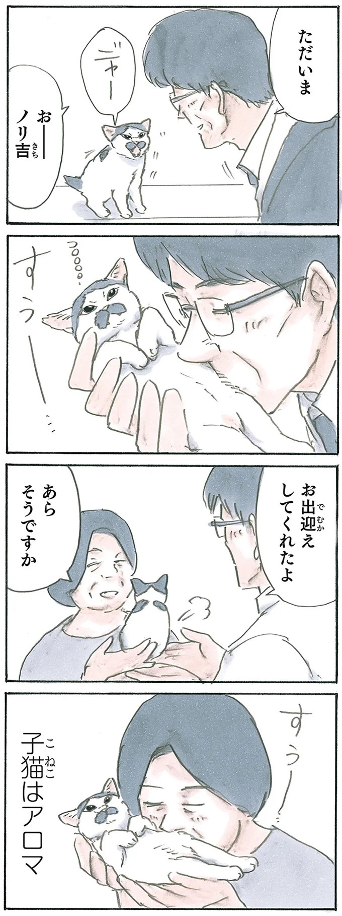 保護された子猫はすっかり家になじみました。先住猫からも可愛がられている…？／拾い猫のモチャ6（画像56/119枚目）