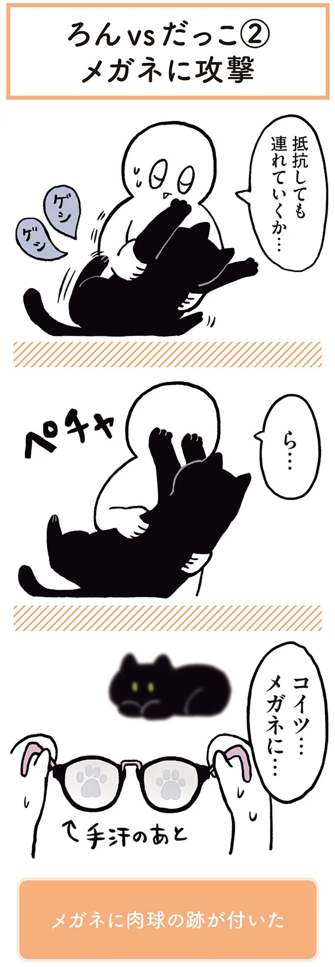 「ノラの子猫を保護してるからもらって」家にきた初日から…え、嘘でしょ？／黒猫ろんと暮らしたら（画像58/184枚目）