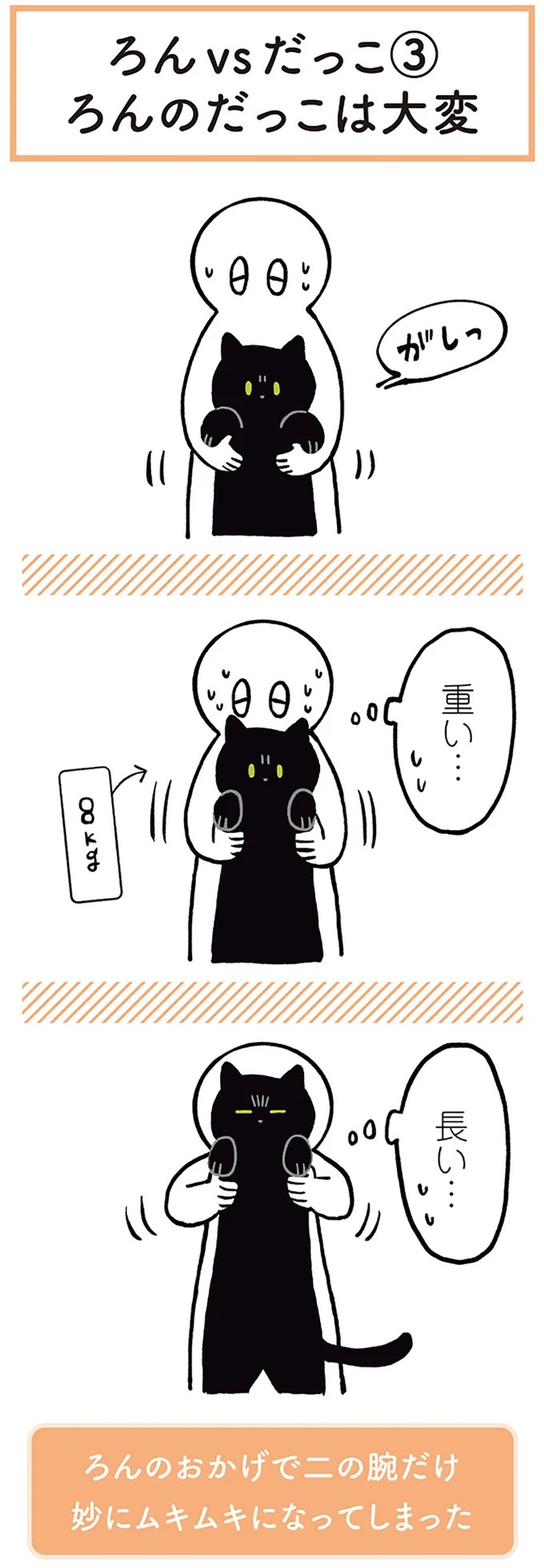 「ノラの子猫を保護してるからもらって」家にきた初日から…え、嘘でしょ？／黒猫ろんと暮らしたら（画像59/184枚目）
