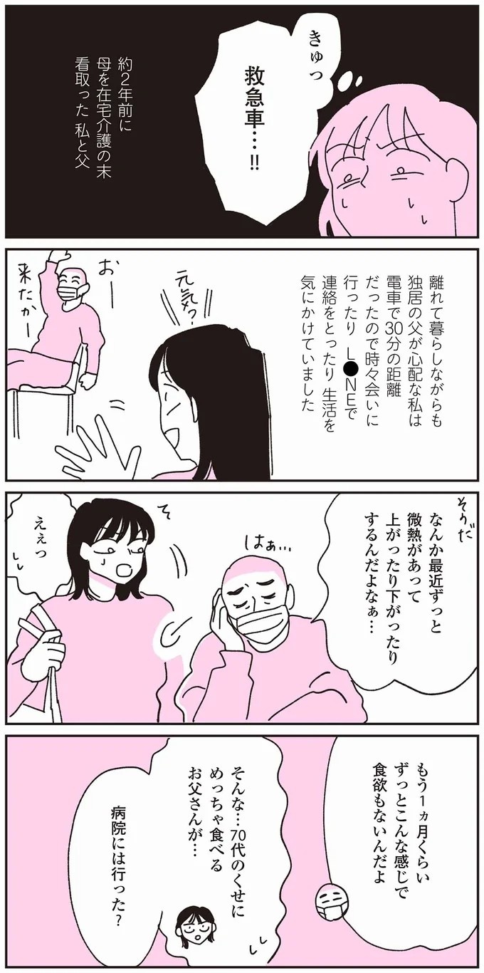 この震えは何？  70代父と連絡が取れなくなり、私の身に起きた「異変」／父が全裸で倒れてた。（画像3/84枚目）
