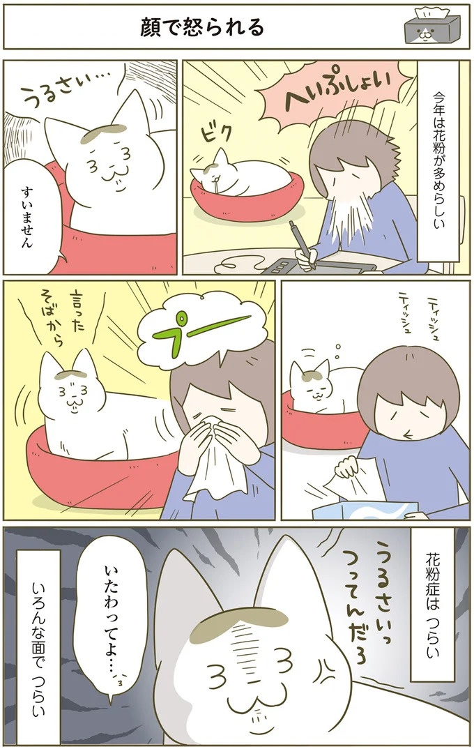 猫は、「無言なのにうるさい」。視界の端でちょっかいを出してきて…／うちの猫がまた変なことしてる。3（画像63/89枚目）