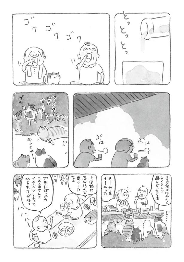 猫たちが待ち伏せ!? 猫嫌いを自称するじーさんが「猫たちに好かれるワケ」／ねことじいちゃん（画像6/12枚目）
