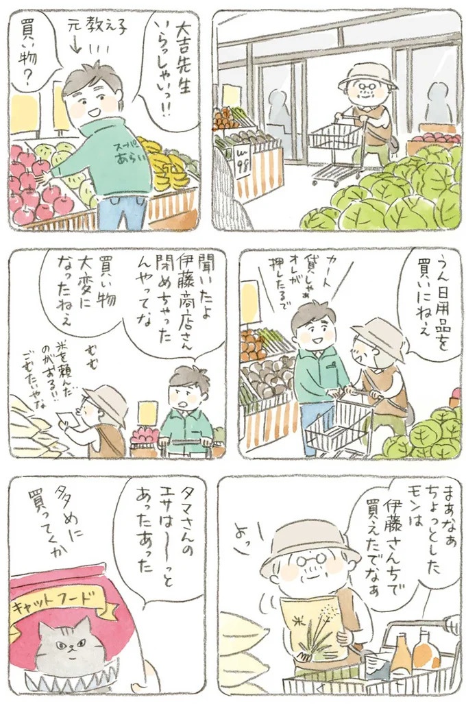 じいちゃんが船に乗って本島まで買い出しに。大量の荷物を見て手伝ってくれたのは…／ねことじいちゃん4（画像7/12枚目）