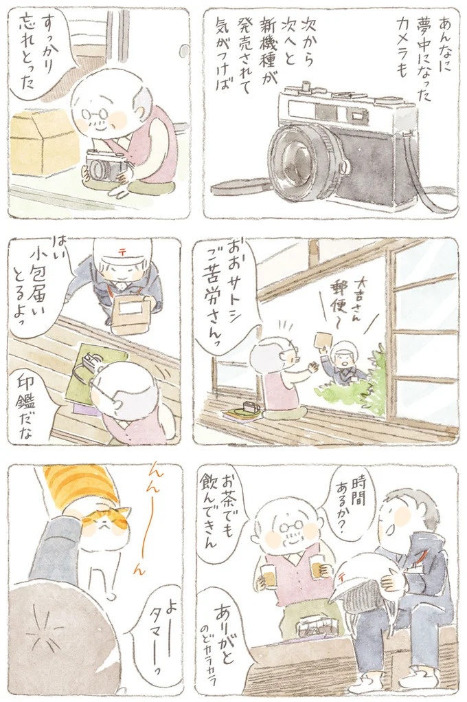 船を猫たちが港でお出迎え。じいちゃんも愛猫に起こされる穏やかな島の朝／ねことじいちゃん7（画像27/143枚目）
