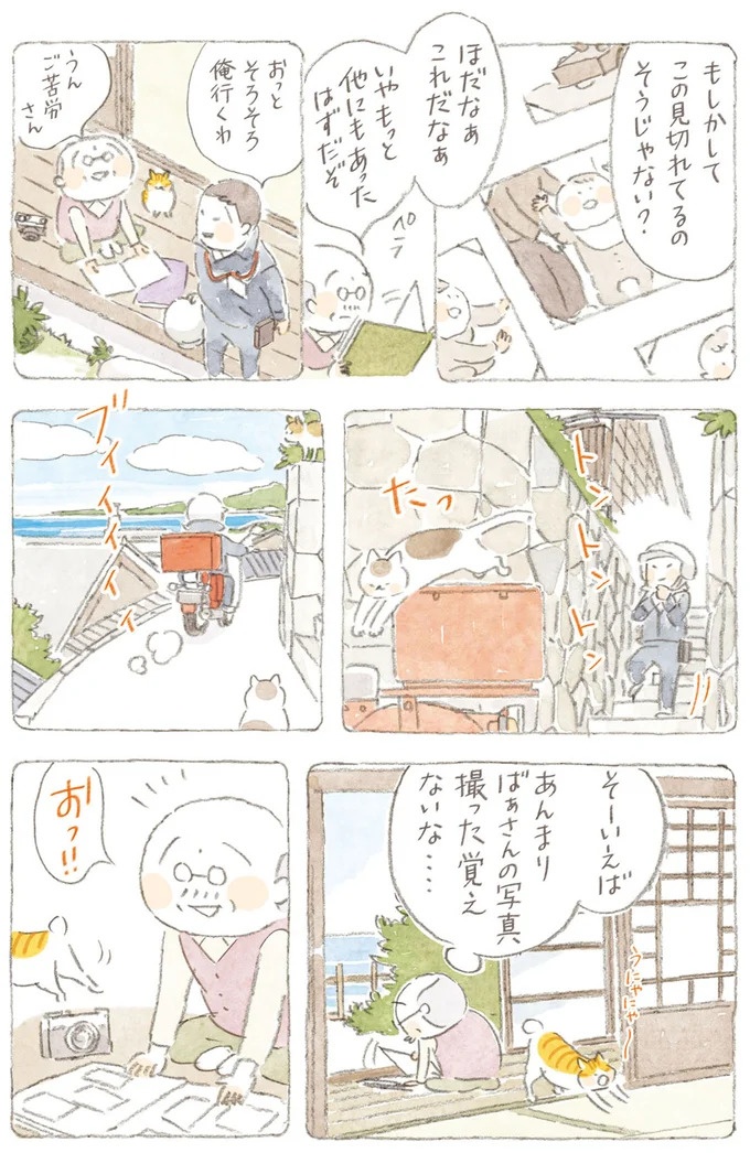 船を猫たちが港でお出迎え。じいちゃんも愛猫に起こされる穏やかな島の朝／ねことじいちゃん7（画像31/143枚目）