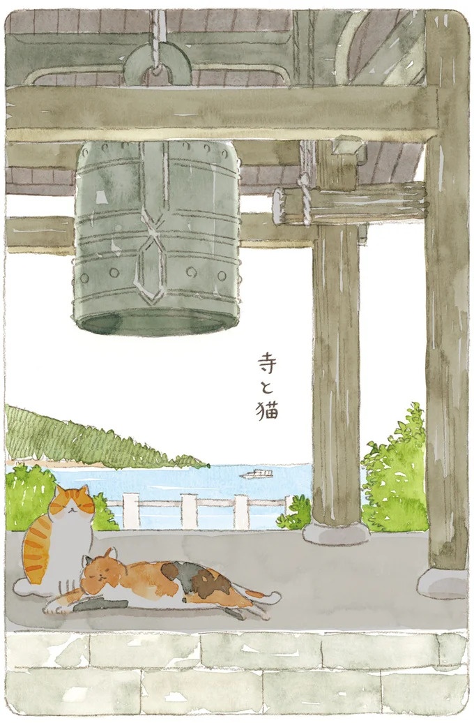 船を猫たちが港でお出迎え。じいちゃんも愛猫に起こされる穏やかな島の朝／ねことじいちゃん7（画像103/143枚目）
