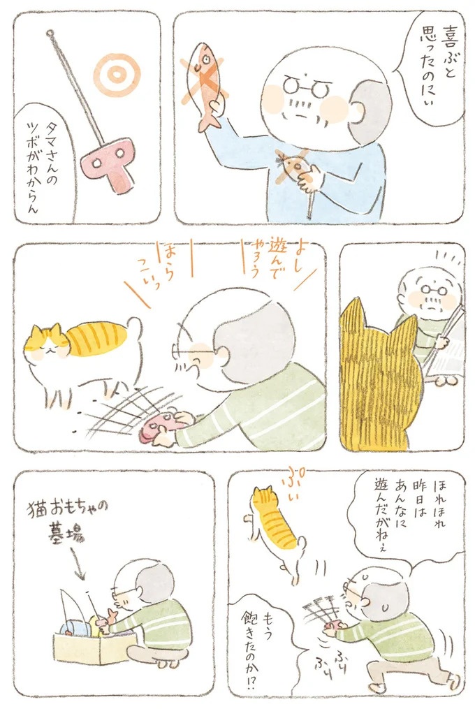船を猫たちが港でお出迎え。じいちゃんも愛猫に起こされる穏やかな島の朝／ねことじいちゃん7（画像122/143枚目）