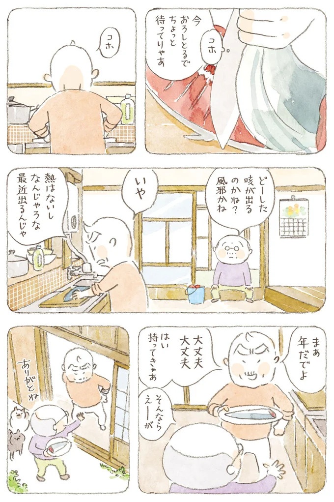船を猫たちが港でお出迎え。じいちゃんも愛猫に起こされる穏やかな島の朝／ねことじいちゃん7（画像126/143枚目）
